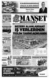 KAHRAMANMARAŞ MANŞET