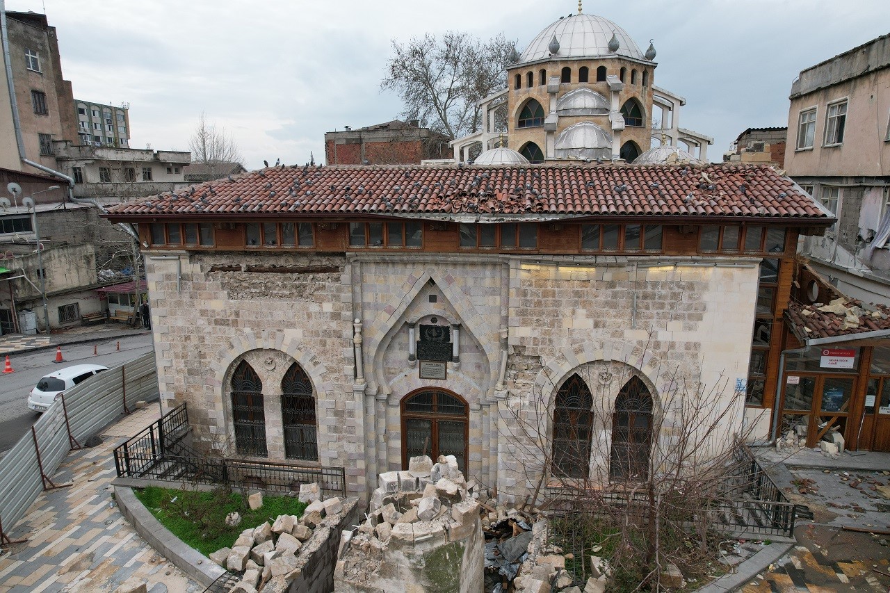 319 yıllık caminin minik dostları