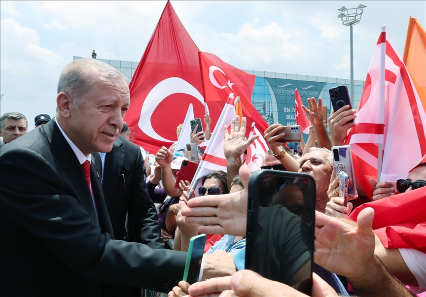 Cumhurbaşkanı Erdoğan ilk ziyaretini KKTC’de gerçekleştirdi