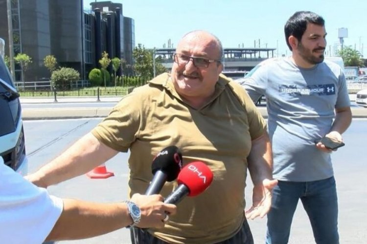 Ceza yememek için göbeğini bahane etti!