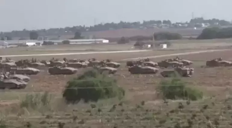 İşgalci tankları Gazze sınırına yığdı!