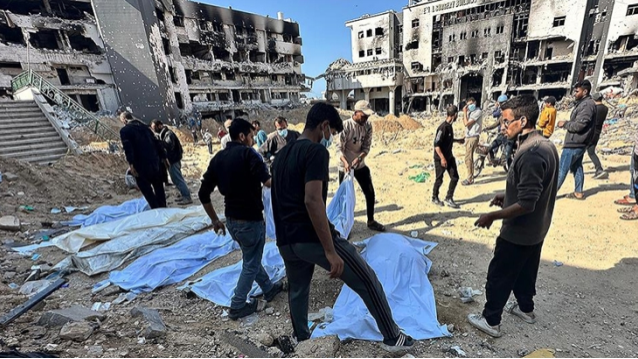 Gazze’de üçüncü toplu mezar! 49 Filistinlinin cesedi çıkarıldı