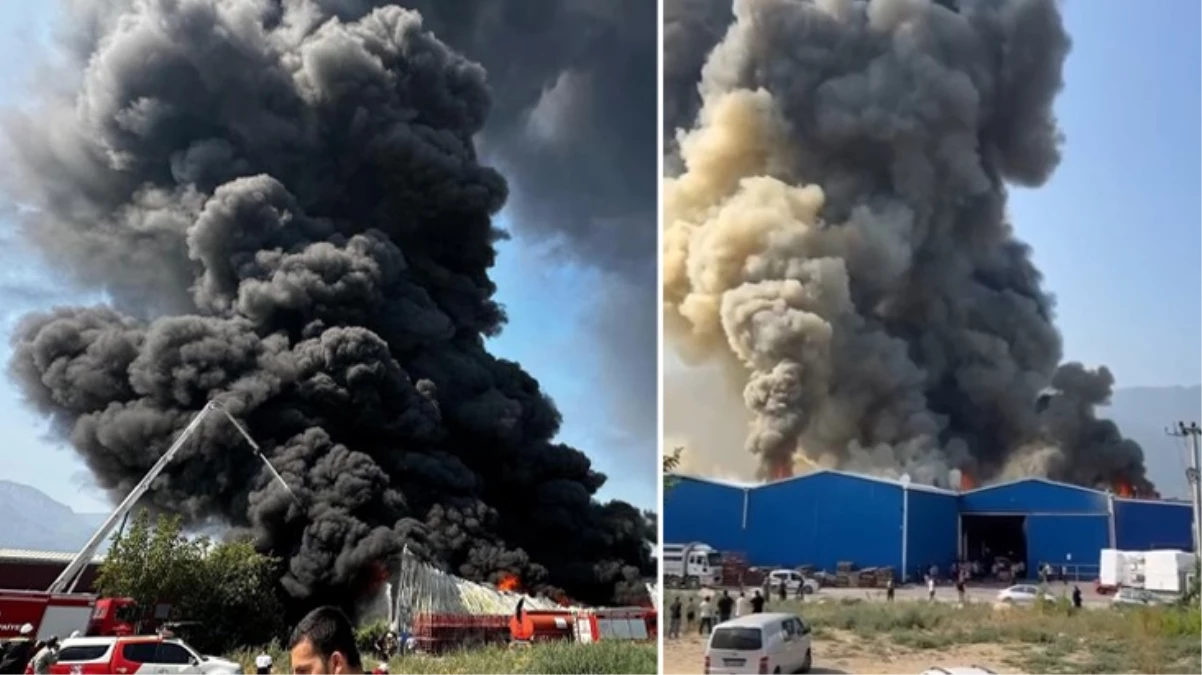 Bursa’da büyük yangın! 4 fabrika küle döndü, evler boşaltıldı