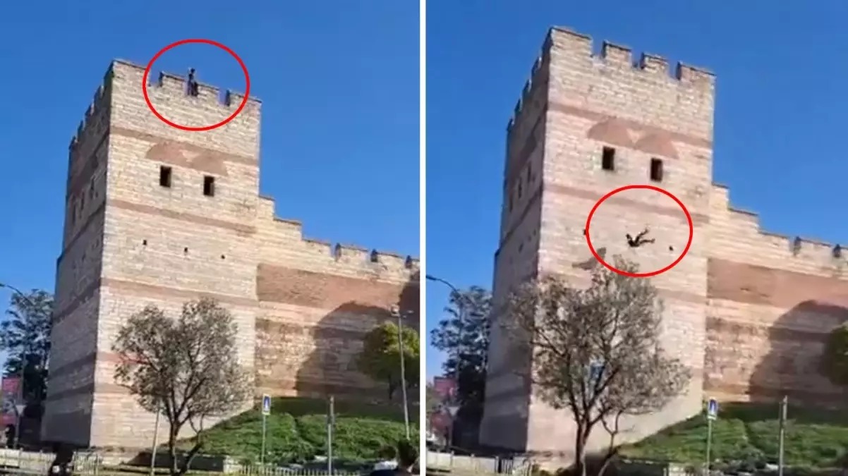Fatih’te kan donduran vahşet! Kadının kafasını kesip surlardan attı, ardından intihar etti