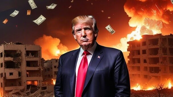 Trump, Gazze’yi ‘lüks tatil köyü’ gibi gösteren bir video yayınlayarak soykırımla dalga geçti!