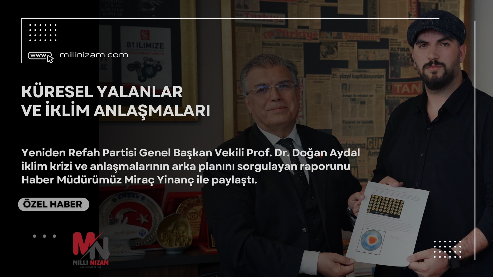 Küresel Yalanlar ve İklim Anlaşmaları: Prof. Dr. Doğan Aydal’dan Gerçekleri Ortaya Çıkaran Rapor!