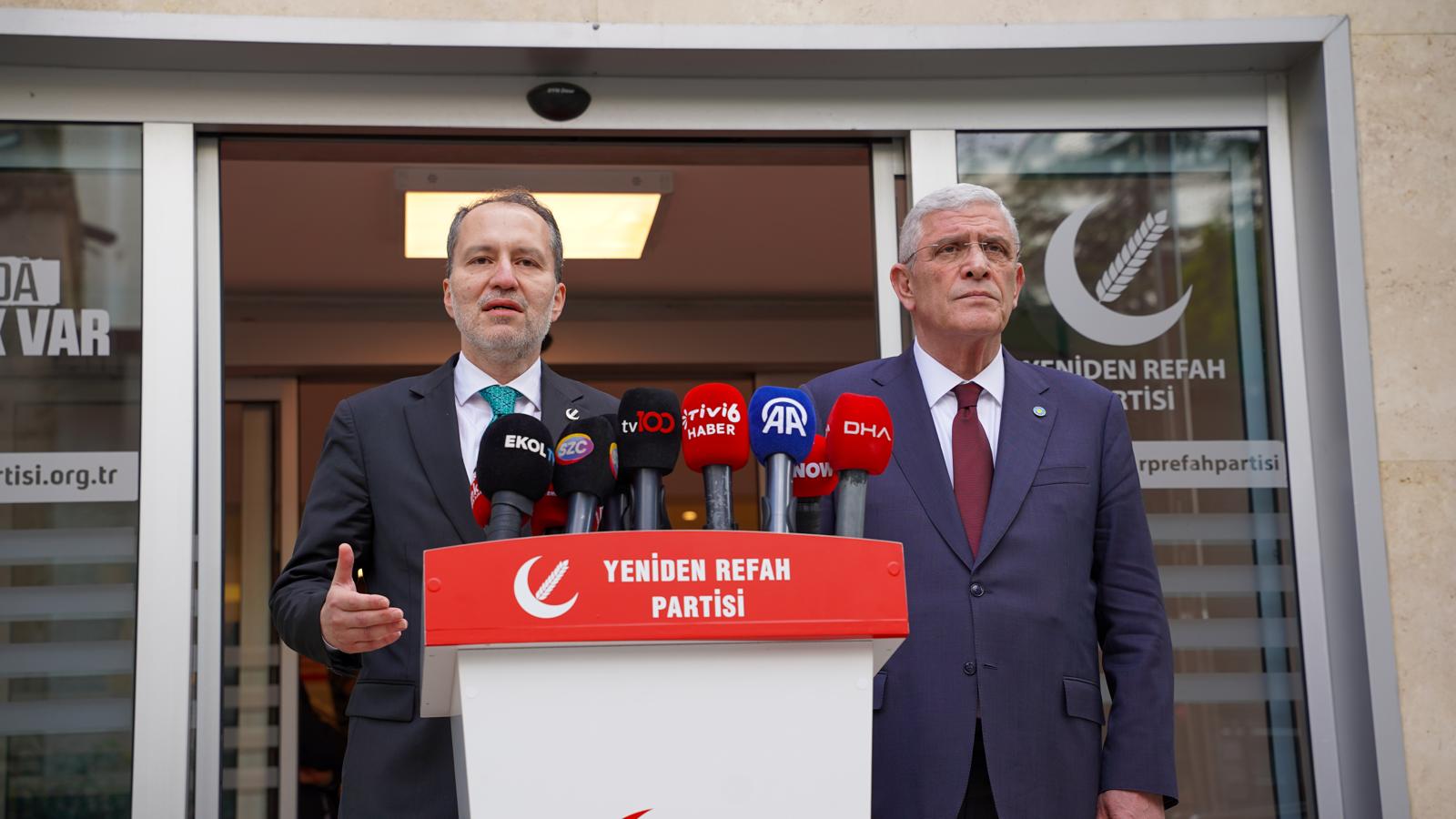 İYİ Parti lideri Dervişoğlu Fatih Erbakan’ı ziyaret etti