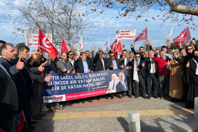Yeniden Refah üyeleri protesto düzenledi!