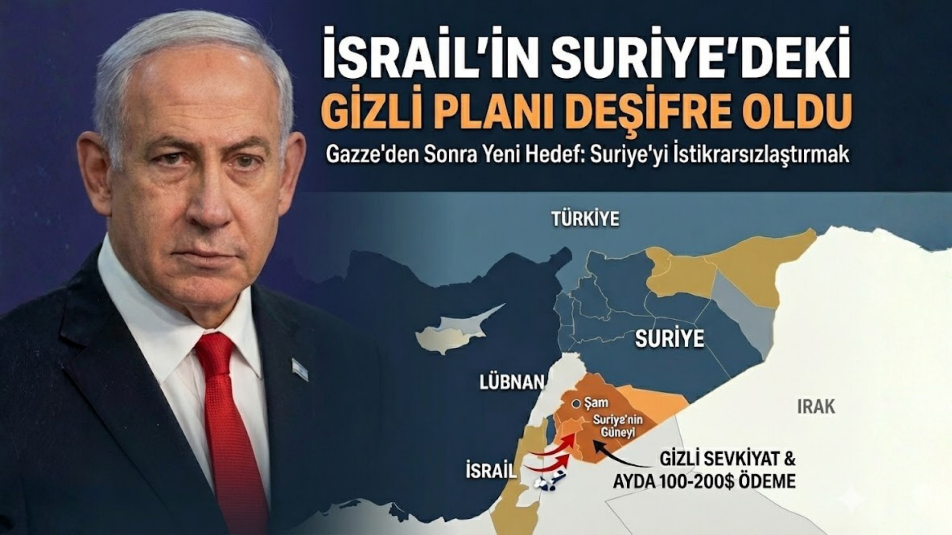 Soykırımcı İsrail’in gizli Suriye planı ifşa oldu