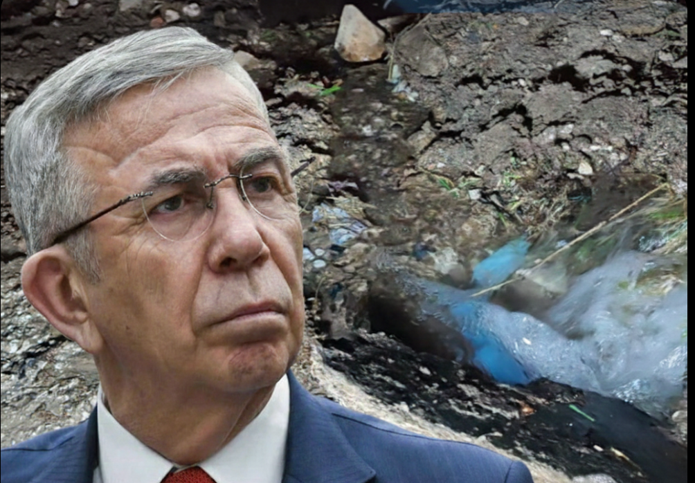 ABB Kontrolündeki Yol Çalışmasında Tonlarca Su Gece Boyu Aktı