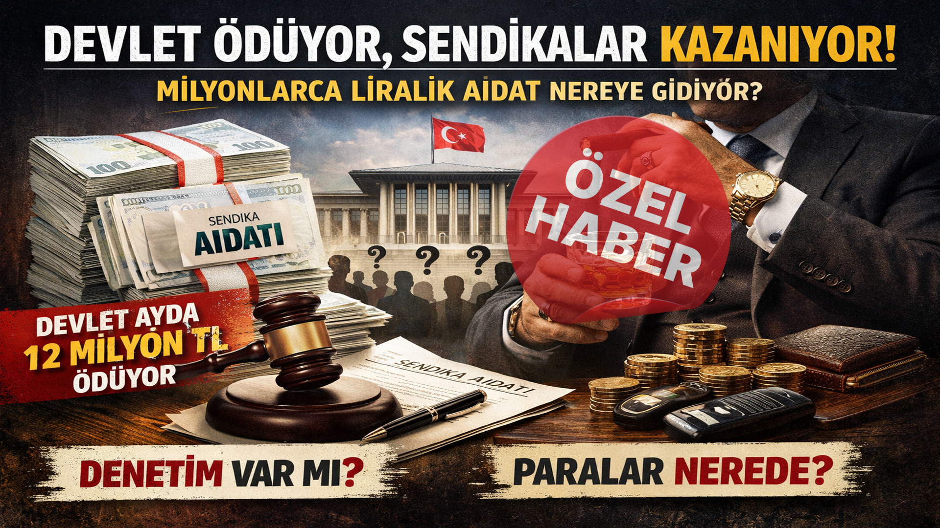 Devlet Ödüyor, Sendika Harcıyor …