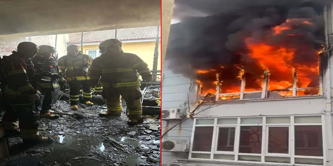 Buzdolabı bomba gibi patladı! Alevler pencereden böyle fışkırdı