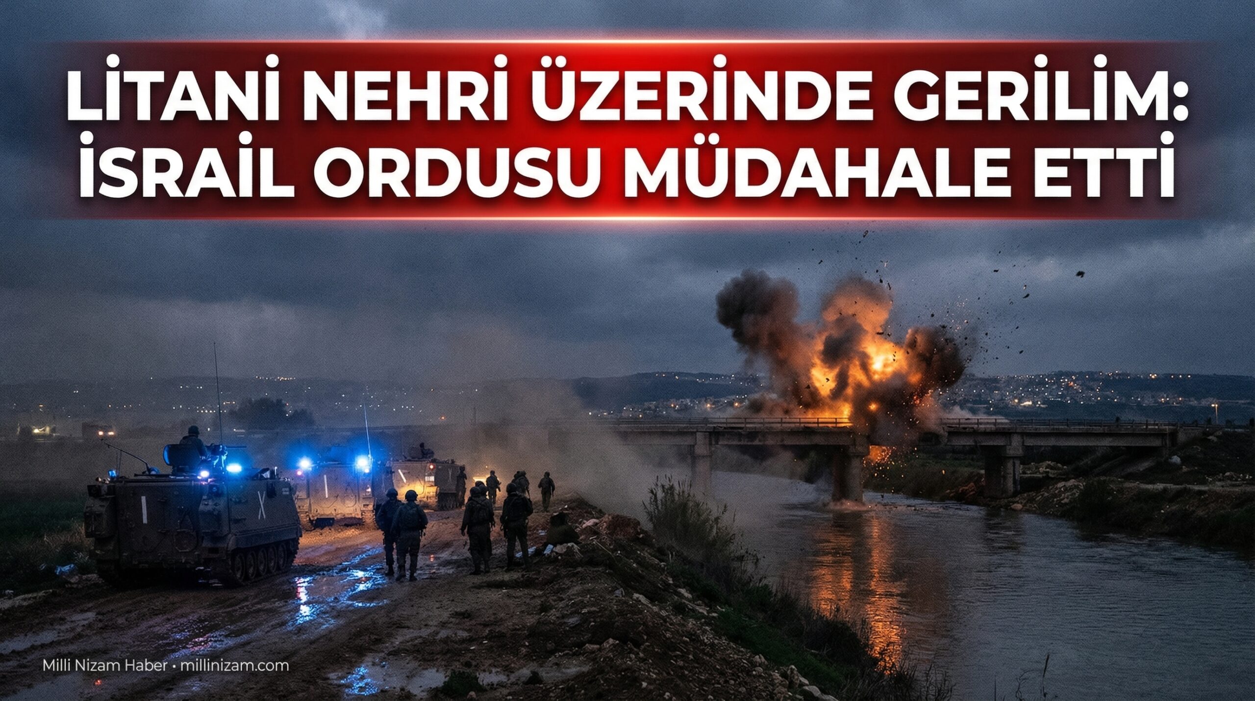 İsrail ordusu, Lübnan’ın güneyindeki Litani Nehri üzerinde bir geçiş noktasını imha etti