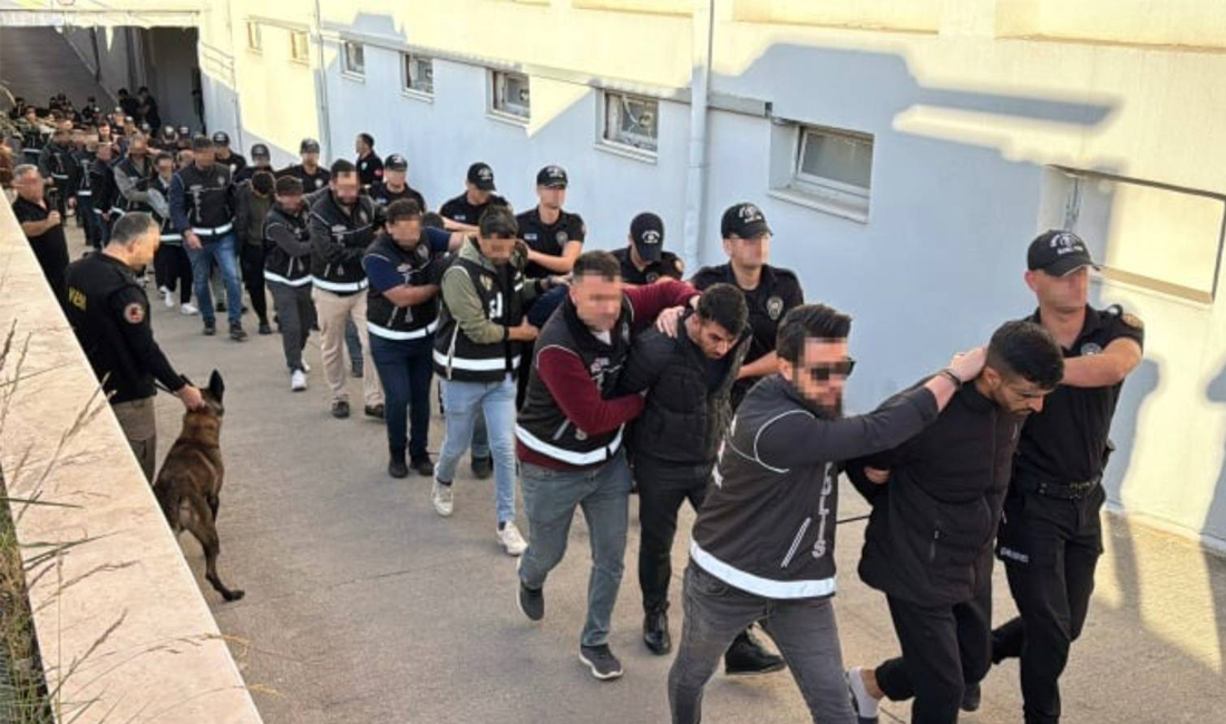 ‘Bayğaralar’ suç örgütüne dev operasyon: 8 ilden 287 şüpheli gözaltında…