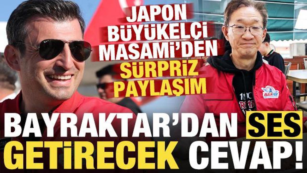Japon Büyükelçi Masami’nin sürpriz paylaşımına Bayraktar’dan ses getirecek cevap!