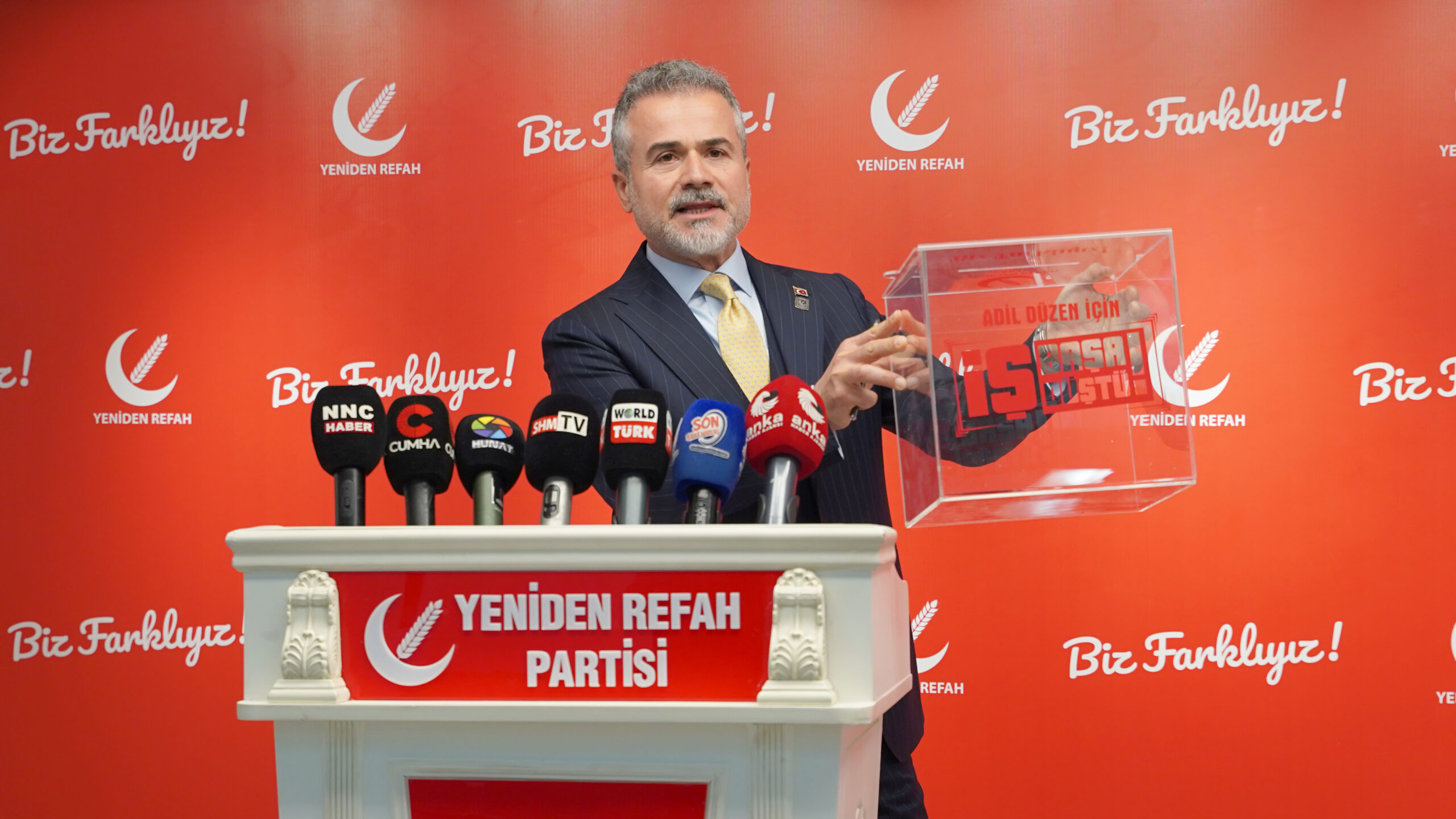 Yeniden Refah’tan ‘Mansur Yavaş’ açıklaması: “Bizim ilk turda da ikinci turda da adayımız Dr. Fatih Erbakan’dır”