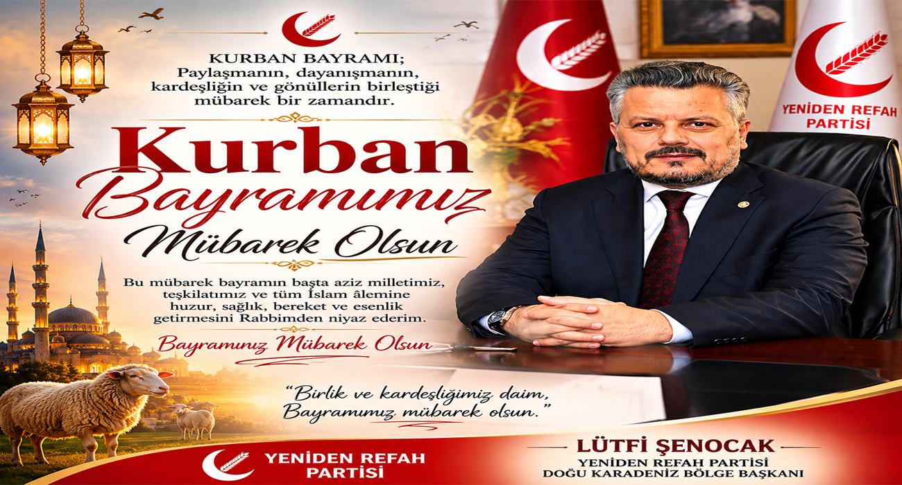 Yeniden Refah Partisi Doğu Karadeniz Bölge Başkanı Lütfi Şenocak