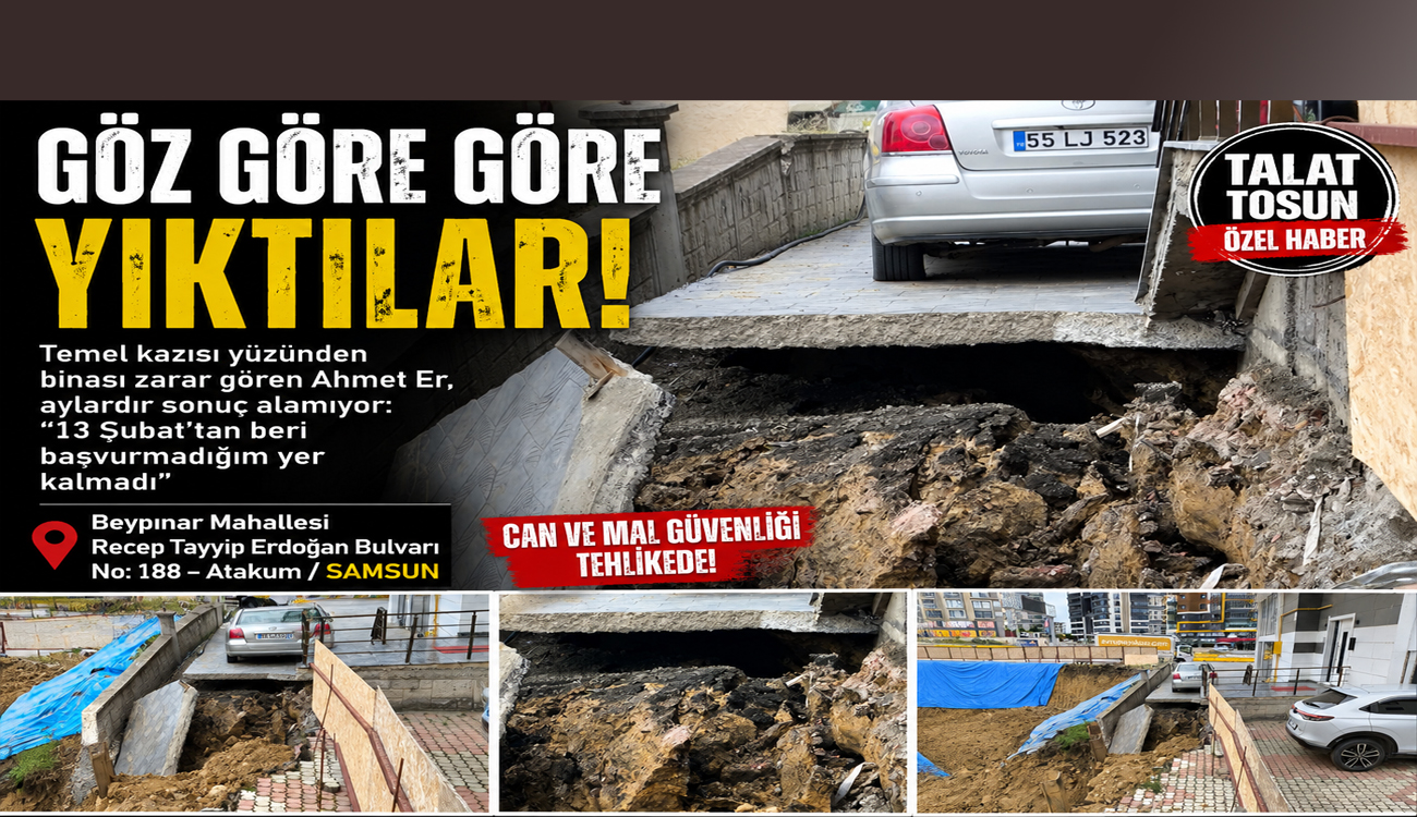 Temel Kazısı Bir Binayı Çökme Noktasına Getirdi