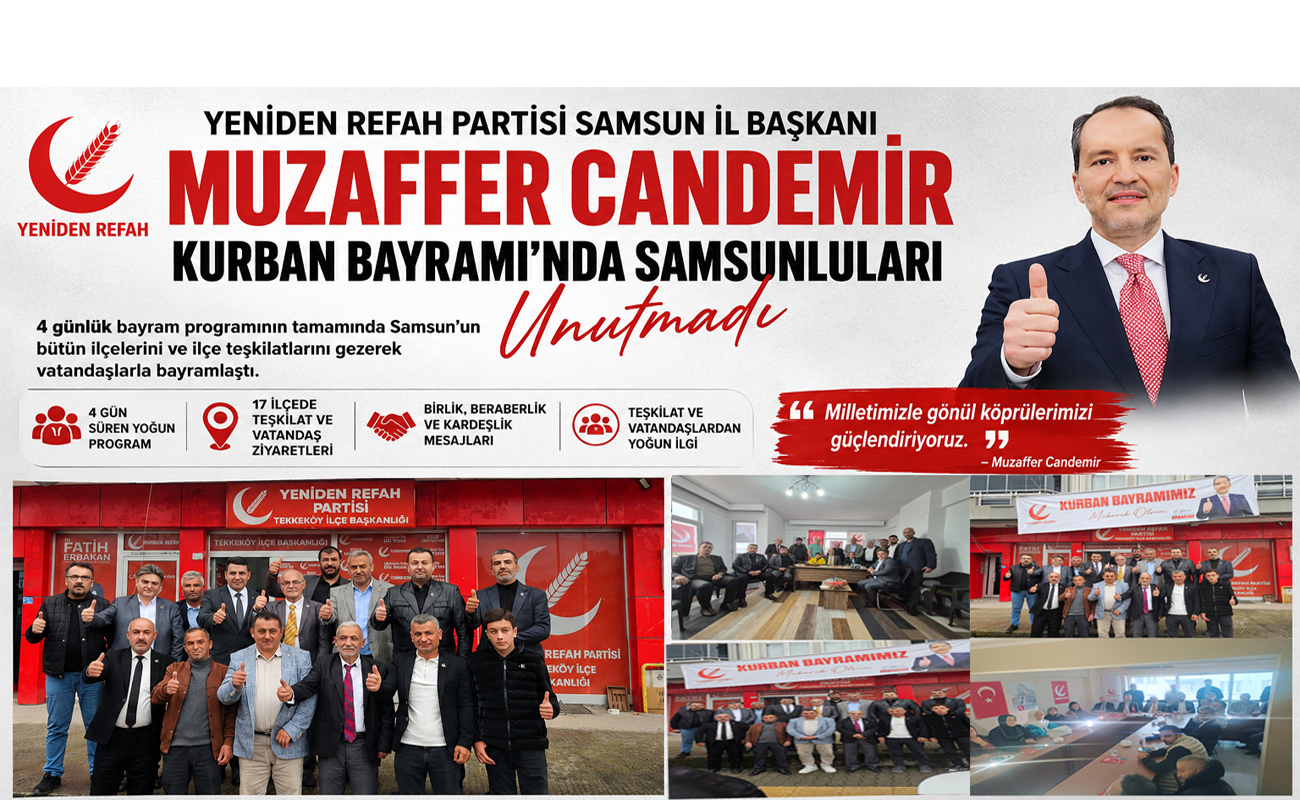 Muzaffer Candemir Bayramda Samsun’u Karış Karış Gezdi