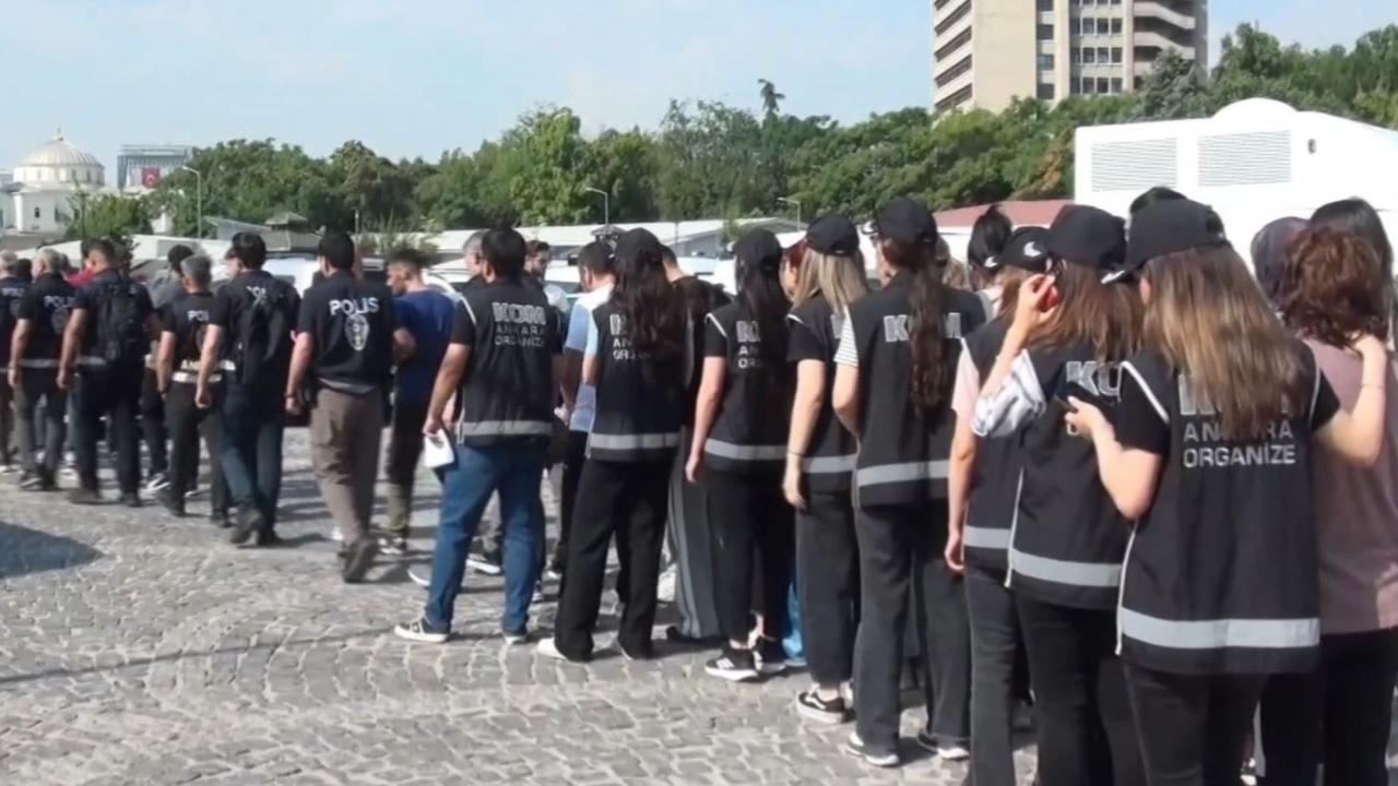 Ankara’da yeni nesil suç örgütlerine operasyonda 55 kişi tutuklandı