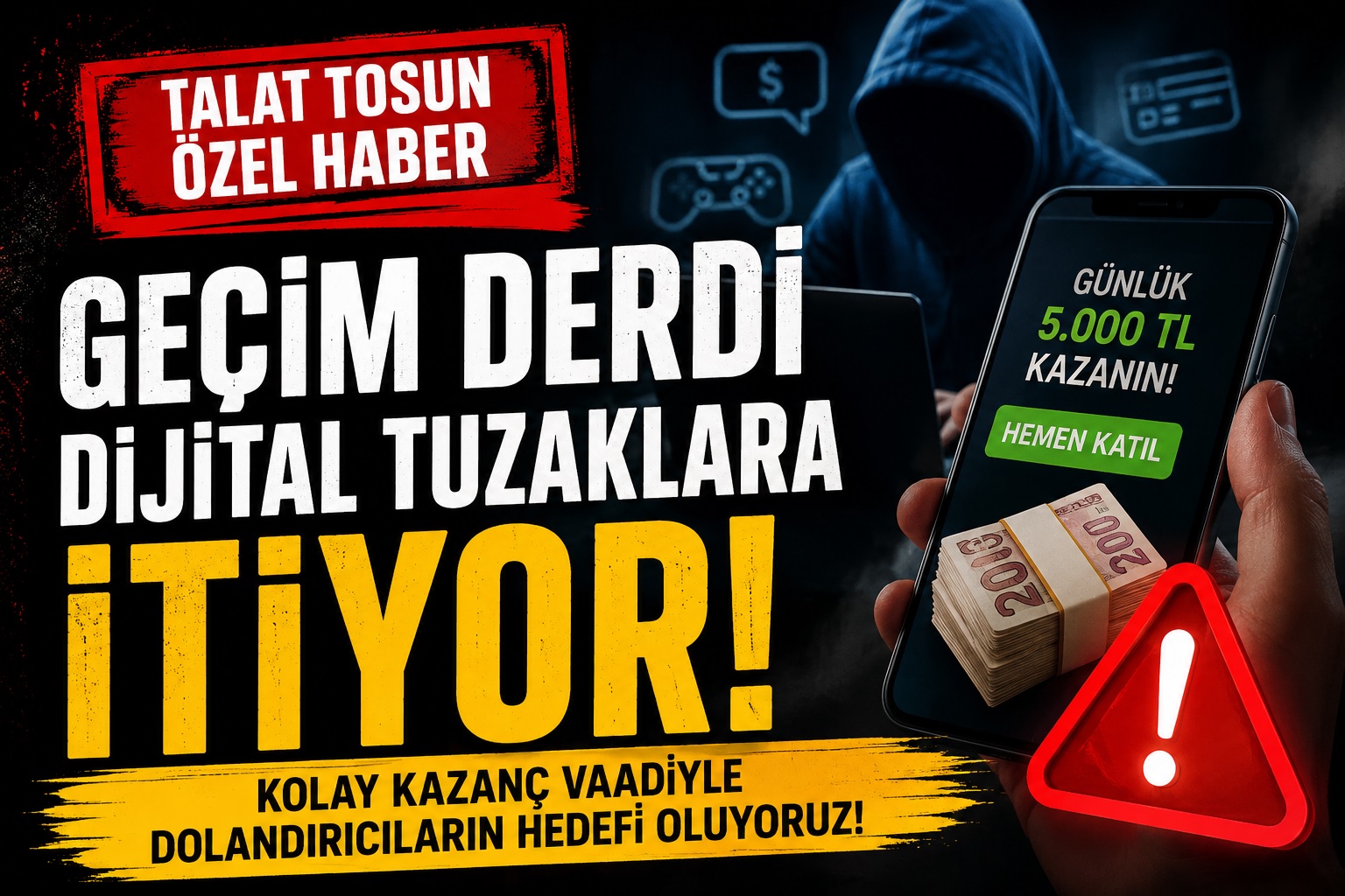 GEÇİM DERDİ DİJİTAL TUZAKLARA İTİYOR!