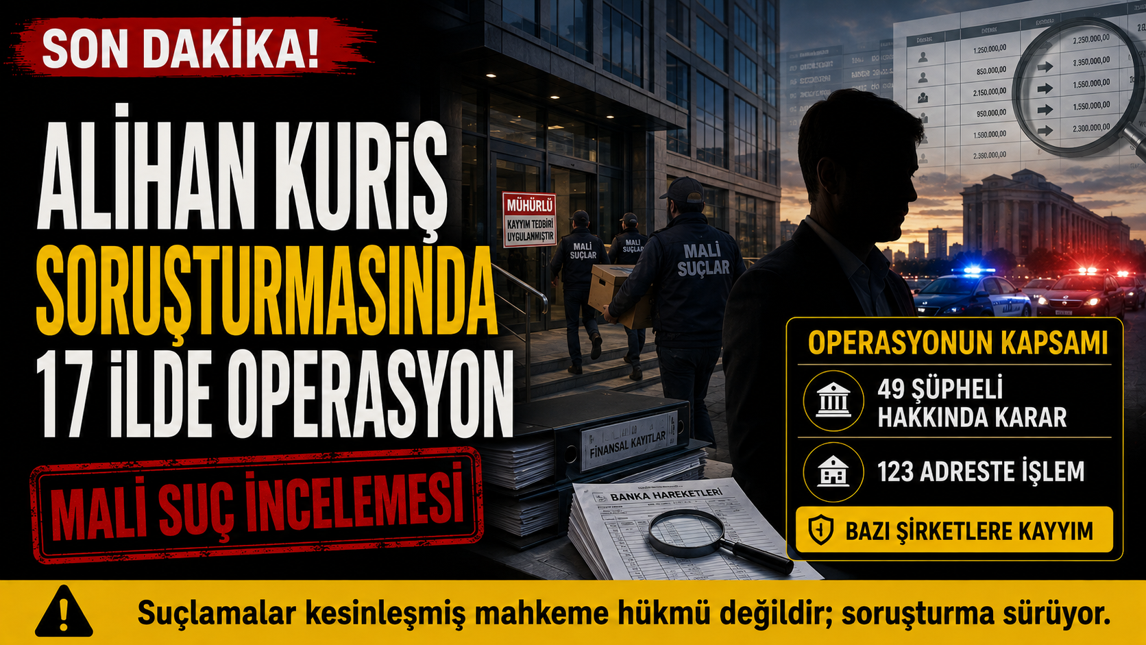 Alihan Kuriş yapılanmasına operasyon: Şirketlere el konuldu
