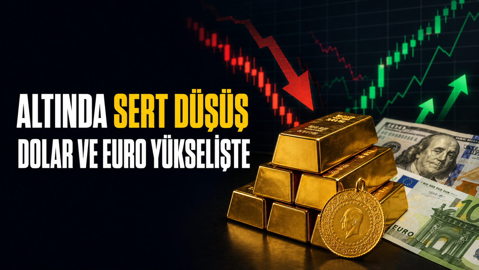 Altında sert düşüş: Dolar ve euro güne yükselişle başladı