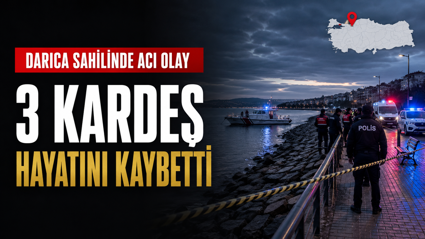 Darıca sahilinde üç cansız beden