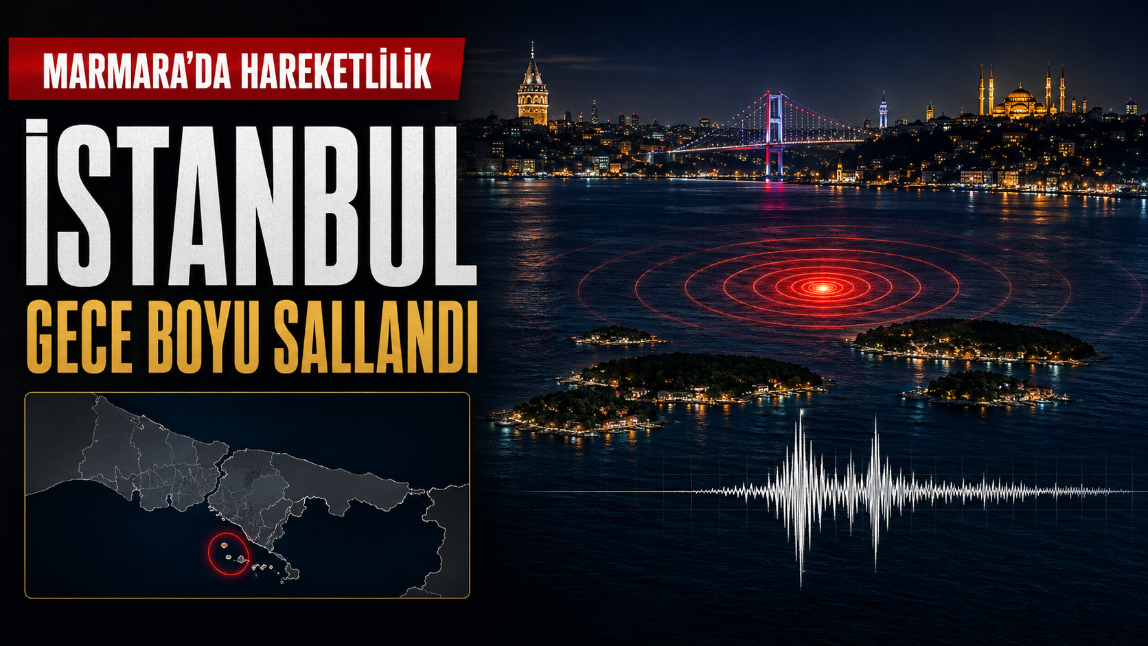 İstanbul gece boyunca sallandı