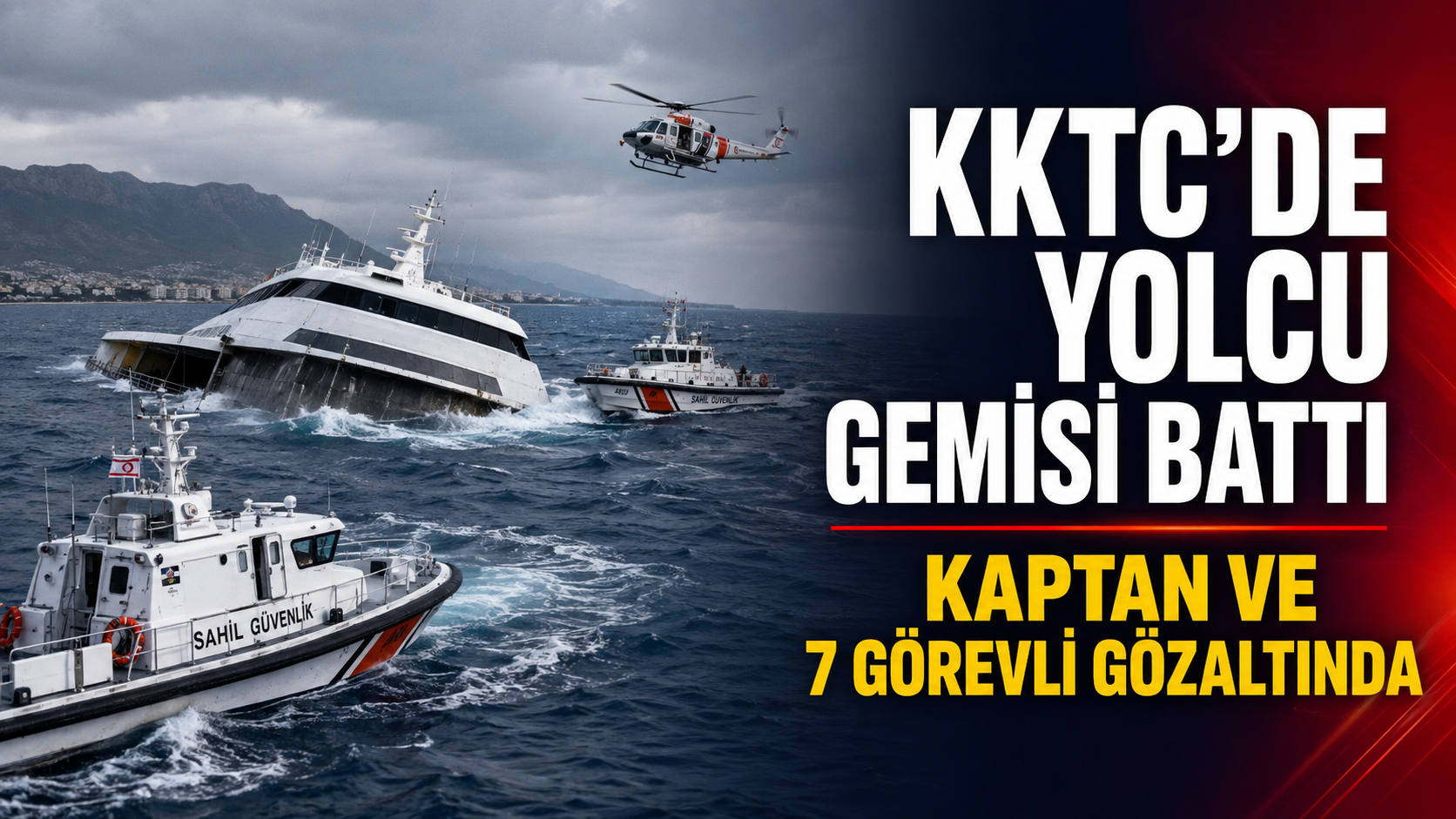 KKTC’de yolcu gemisi faciası
