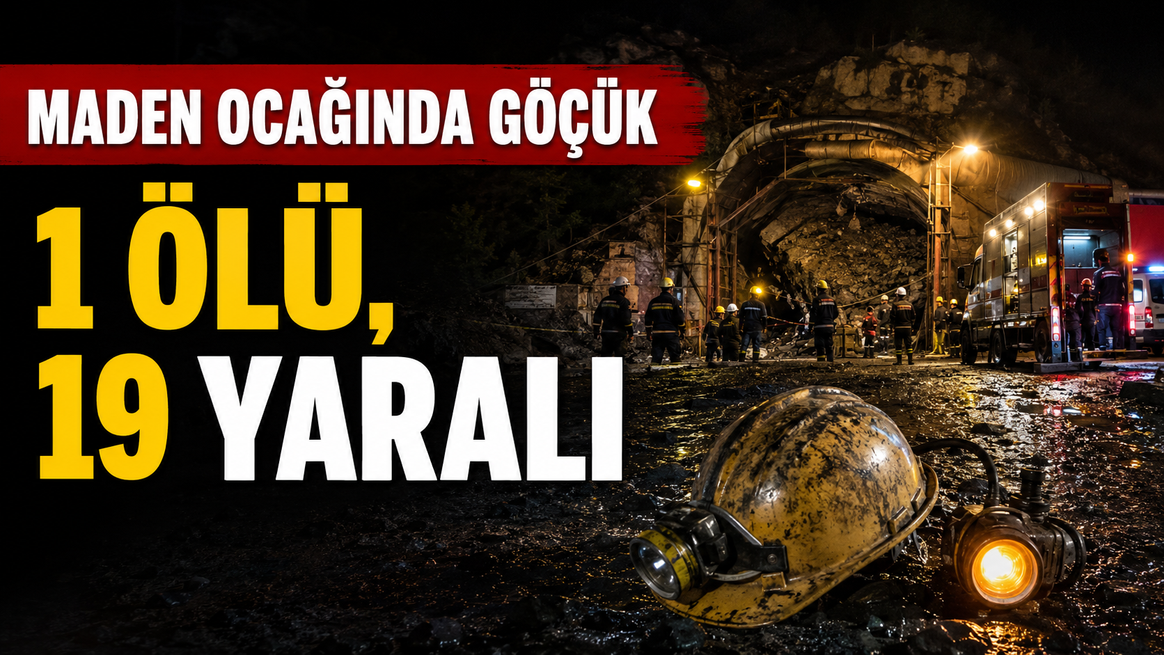 Ankara’da maden ocağında göçük