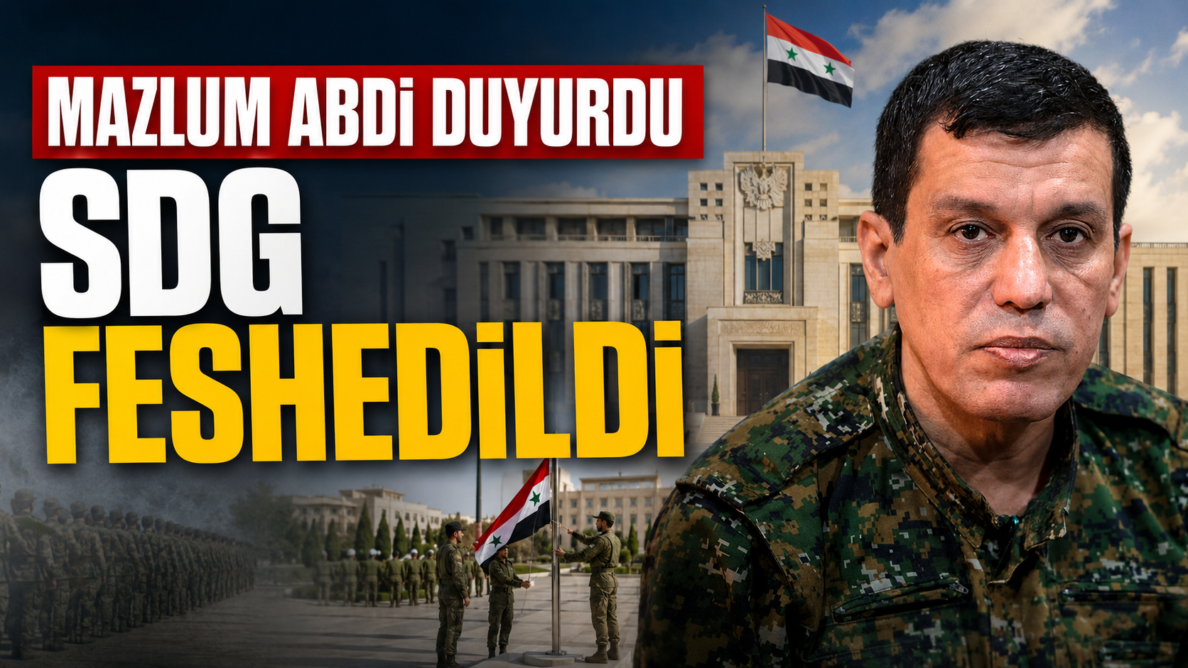 Mazlum Abdi duyurdu: SDG bağımsız askerî güç olarak feshedildi