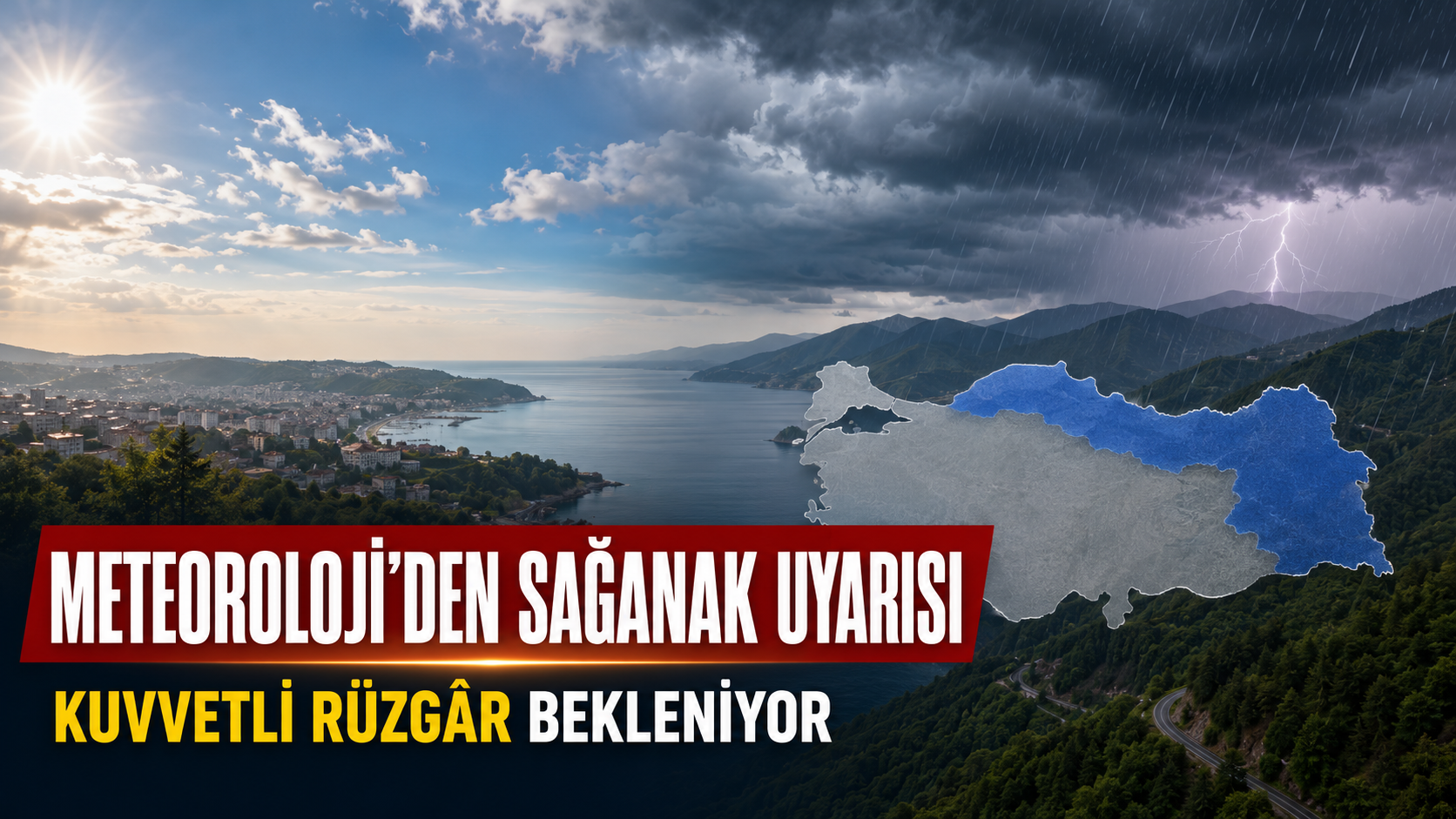 Meteoroloji uyardı: Bazı illerde sağanak ve kuvvetli rüzgâr bekleniyor