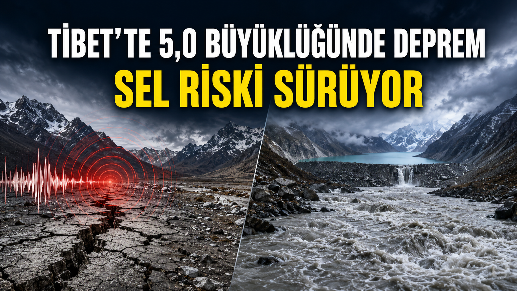 Tibet’te 5,0 büyüklüğünde deprem: Bölgede sel riski sürüyor