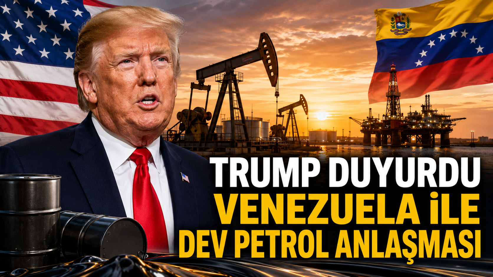 Trump duyurdu: Venezuela ile “dünya tarihinin en büyük petrol anlaşması”