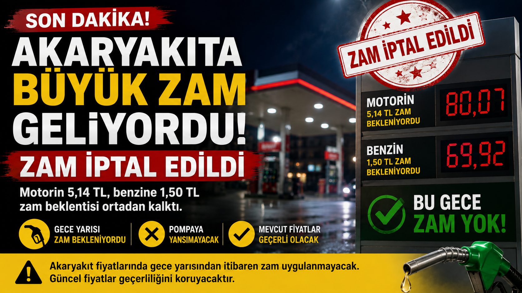 Akaryakıtta Son Dakika