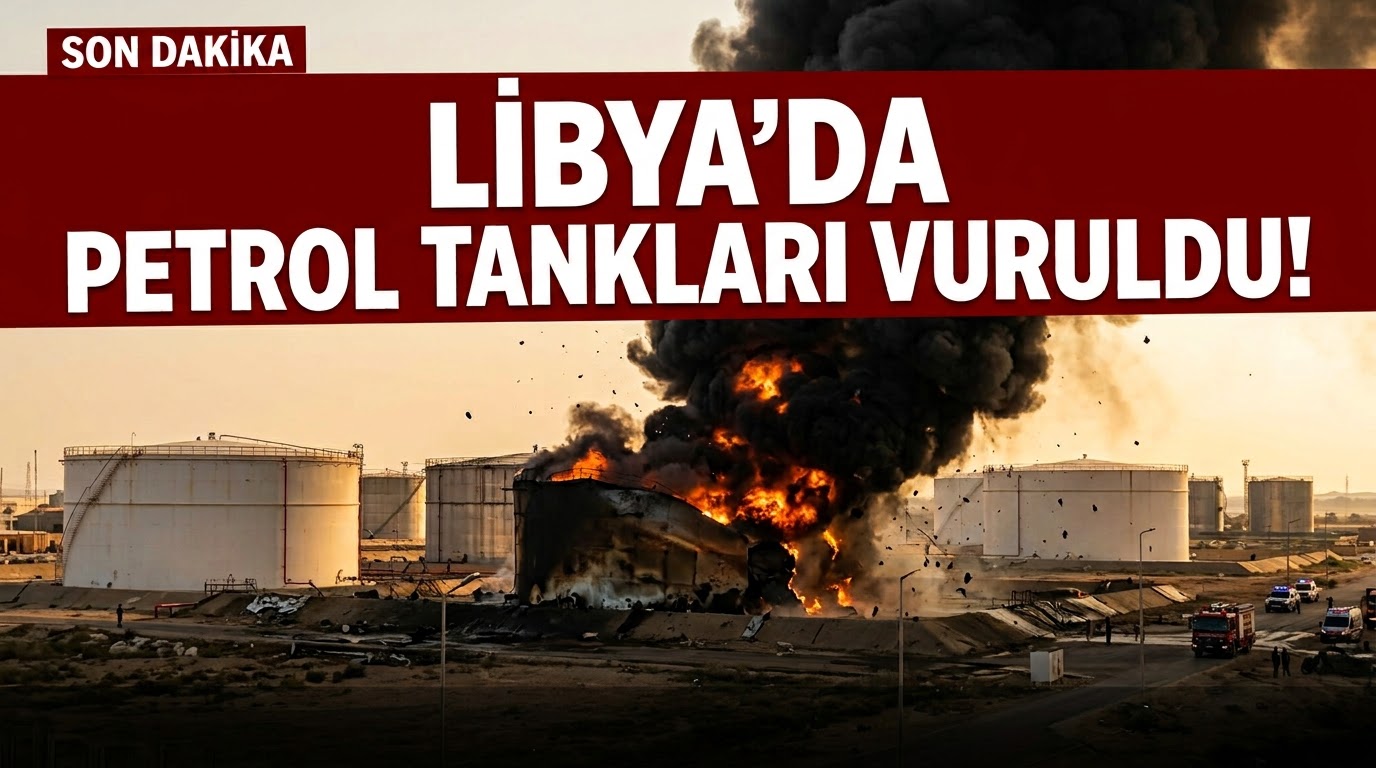 Libya’da İHA saldırısı! Hedef: Petrol tankları