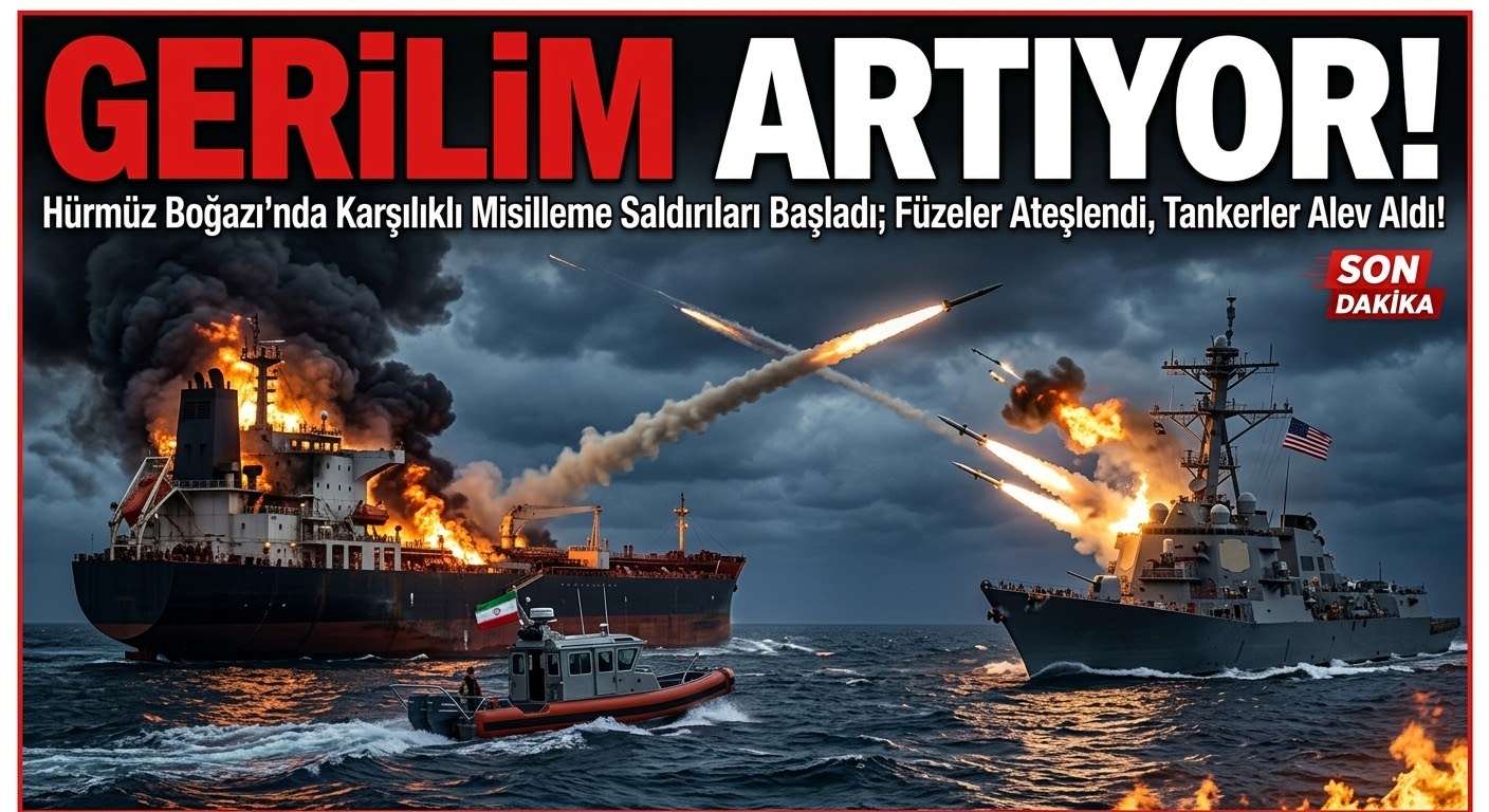 Hürmüz’de Kıyamet Koptu! İran ve ABD Arasında Karşılıklı Füze ve Gemi Saldırıları Başladı