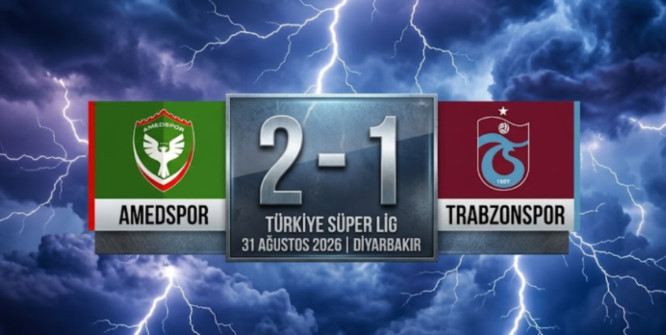 Amedspor, Sahasında Trabzonspor’u 2-1 Mağlup Etti