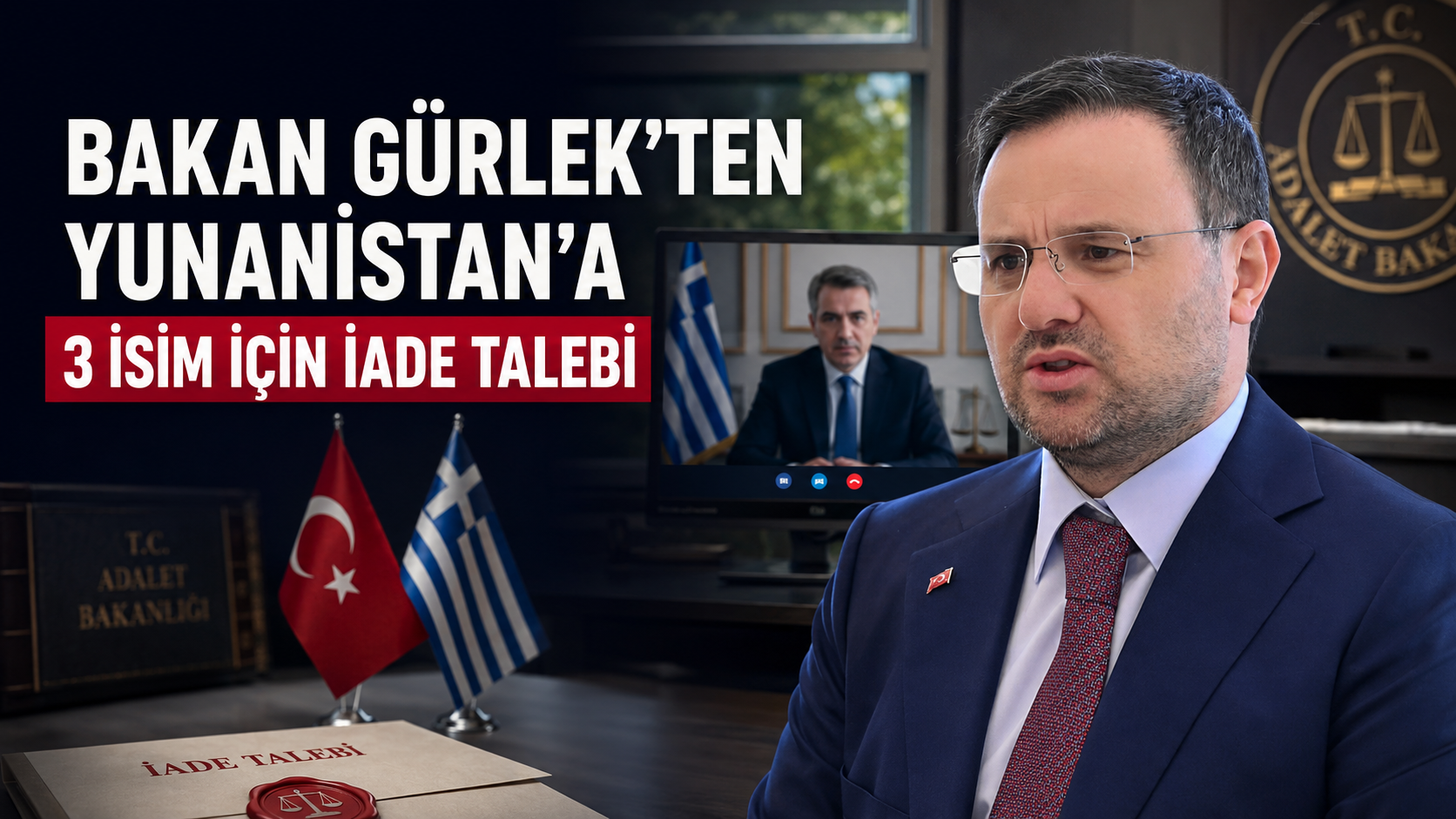 Bakan Gürlek’ten Yunanistan’a üç isim için iade talebi