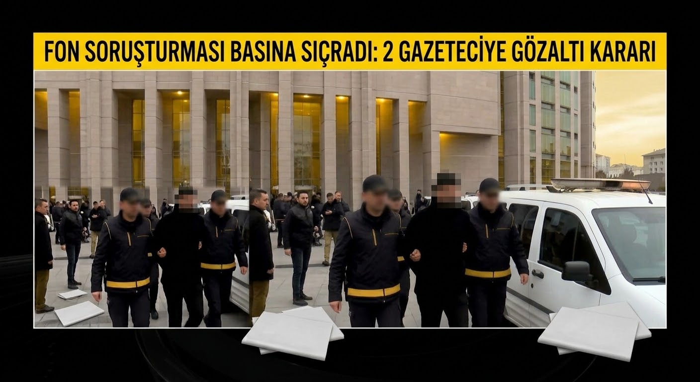 Fon soruşturması basına sıçradı: 2 gazeteciye gözaltı kararı