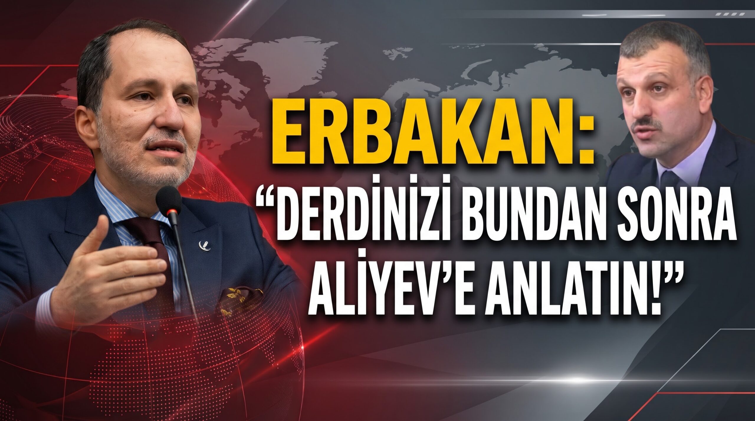 Erbakan Saral’a sahip çıktı, Fon mağdurlarına seslendi: Derdinizi bundan sonra Aliyev’e anlatın!